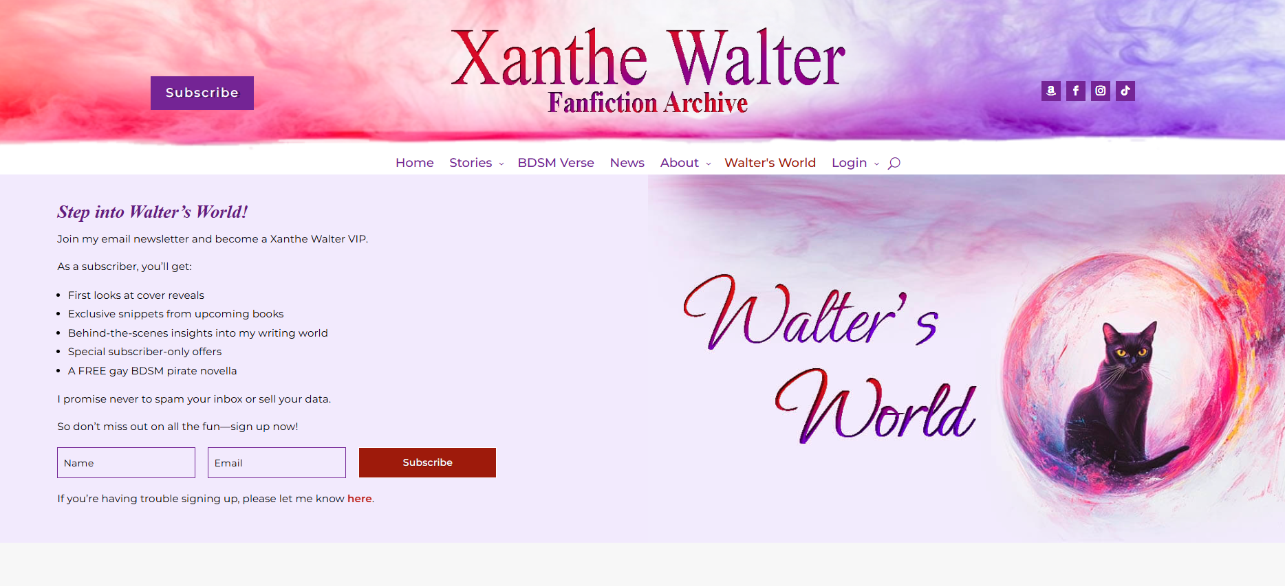 Xanthe.org Site history 2025